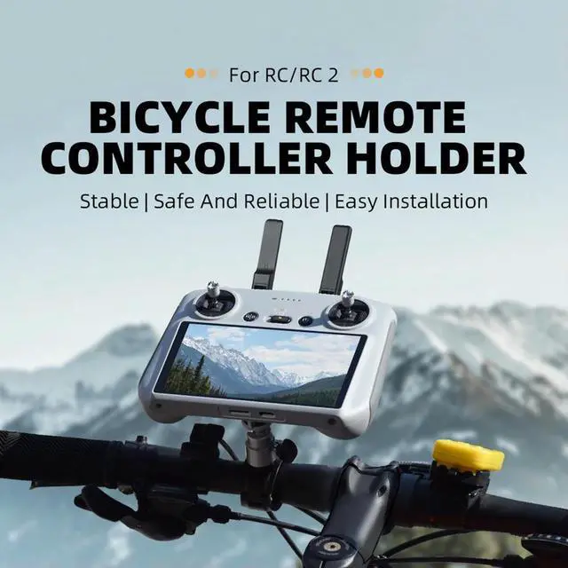 Alt view image 2 of 7 - RC RC2 Remote Control Bike Holder Bar Hand Mount Bicycle Bracket Holder for Mini 3 4 Pro Drone Accessory