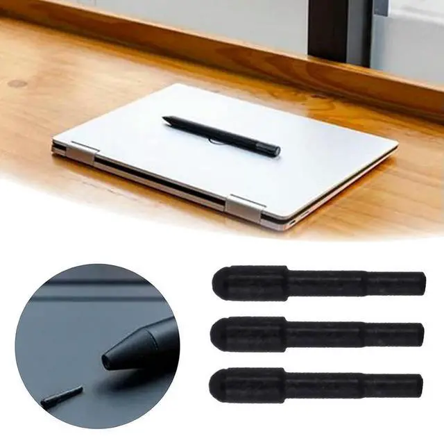 Alt view image 2 of 8 - 3Pcs Touch Pen Nibs with Clip Touch Nib Tips High Sensitivity Stylus Replacement Spare Pen Tips for Thinkpad Active Pen 2