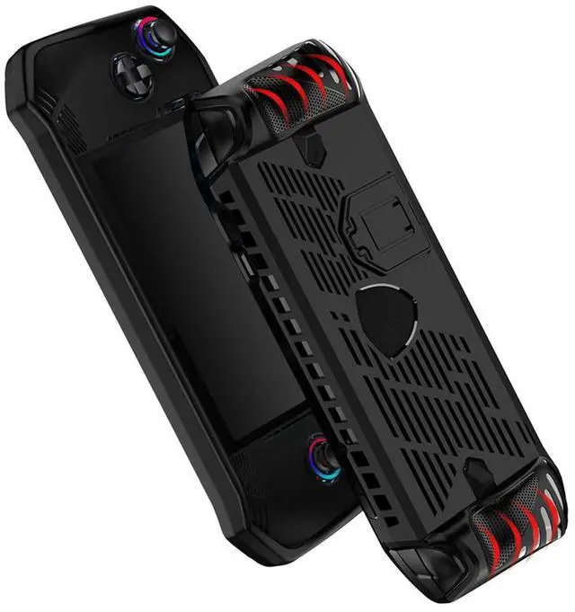 Alt view image 6 of 8 - For Claw Handheld Console TPU Case Soft Skin Cover Case with Kickstand Full Protective Shell Anti-Scratch Game Accessories