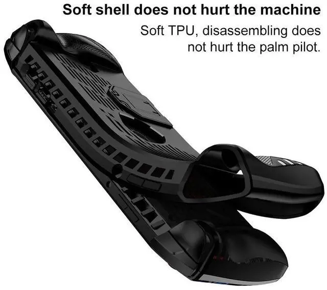 Alt view image 8 of 8 - For Claw Handheld Console TPU Case Soft Skin Cover Case with Kickstand Full Protective Shell Anti-Scratch Game Accessories