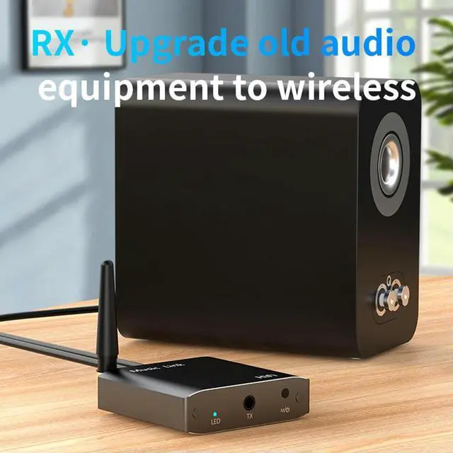 Alt view image 7 of 8 - 2 In 1 BT 5.3 Transmitter Receiver Wireless Audio Adapter Stereo Music Wireless Adapter for TV Car PC