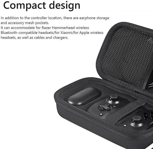 Alt view image 8 of 8 - Hard Carrying Case Waterproof Protective Case Travel Case for Kishi Mobile Game Controller Accessories