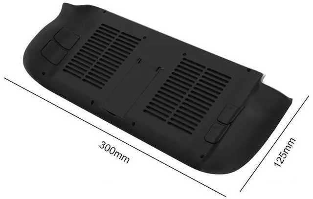 Alt view image 6 of 7 - Plastic Rear Cover with Screwdriver Screws Portable Cooling Protective Cover with Support Replacement Accessories for Steam Deck