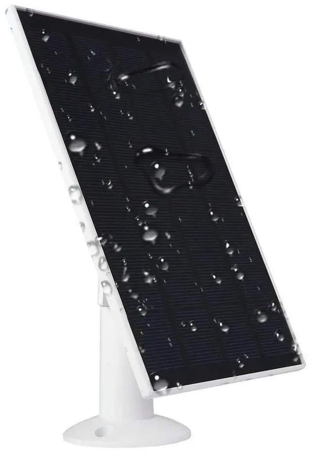 Alt view image 6 of 7 - 3W 6V Solar Charger Adjustable Wall Mount Solar Panel Charger 9.8Ft Charging Cable for Ring Video Doorbell 4/3/3 Plus/2 Camera