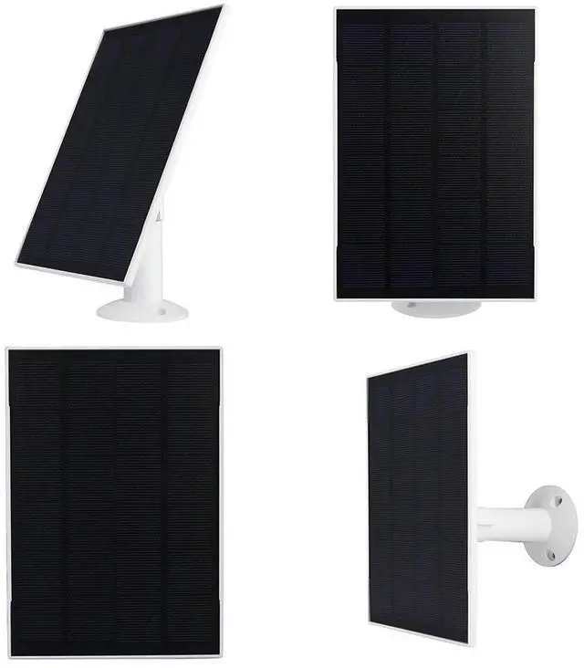 Alt view image 5 of 7 - 3W 6V Solar Charger Adjustable Wall Mount Solar Panel Charger 9.8Ft Charging Cable for Ring Video Doorbell 4/3/3 Plus/2 Camera