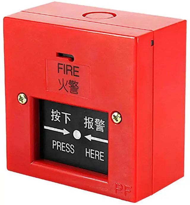 Alt view image 7 of 7 - 4 Inch l Fire Control AC 220V Manual Call Point Fire Alarm Resettable Pull Station Internal Strike Type Electric Bell 100db