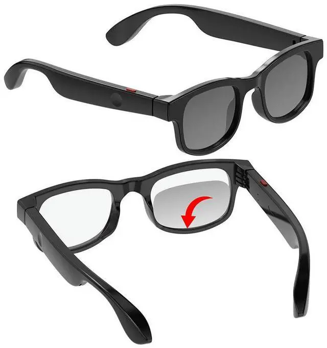 Alt view image 7 of 7 - AI Translation Audio Sunglasses Built-in Mic & Speakers for Office Driving Cycling Outdoor Sports