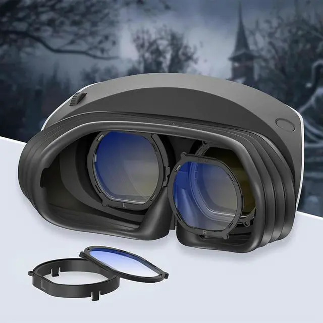 Alt view image 7 of 7 - Virtual Reality Prescription Lens Protection Resin Lenses Magnetic Quick Disassemble Frame for PS VR2 Accessories