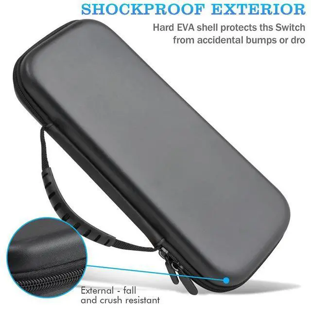Alt view image 7 of 7 - Travel Carrying Case Anti-Scratch Hard Carrying Case Shockproof Protective Bag Built-in Stand Design for Portal