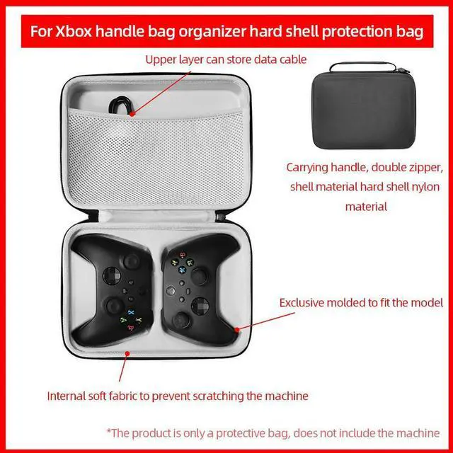 Alt view image 5 of 7 - Game Controller Protective Cover Bag Nylon Dustproof Scratchproof Lightweight Shockproof for 4/5 for Switch Pro/Xbox