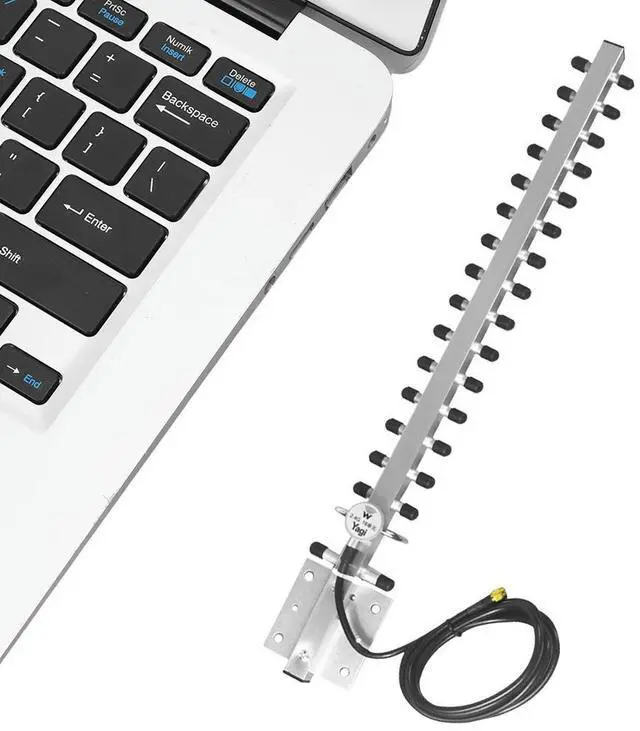 Alt view image 6 of 7 - Yagi Antenna 2.4Ghz (25dBi) High Gain Directional Antenna Booster With RP-SMA Connector For Wireless Network Router