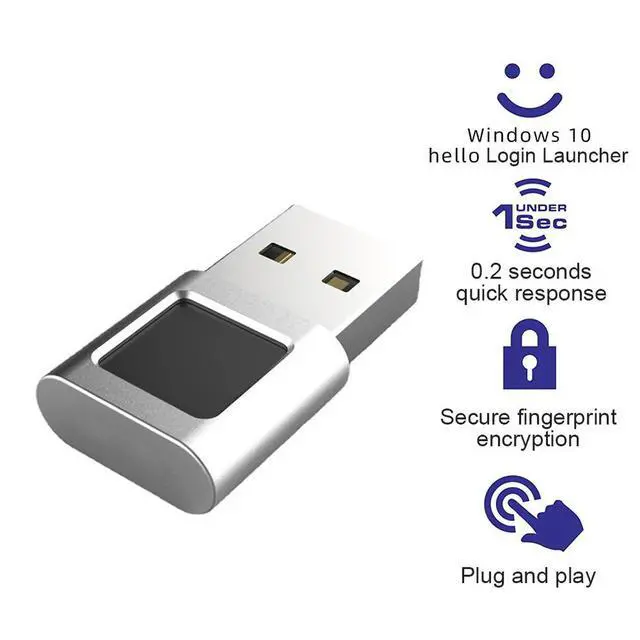 Alt view image 7 of 8 - USB Fingerprint Reader Module for 10 Hello Dongle PC Biometric