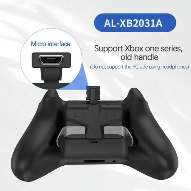 Alt view image 7 of 7 - Controller Paddles Keys Replacement Gamepad Extended Buttons with 3.5MM Headphone Jack for Xbox One/XBOX Series X/S Controller