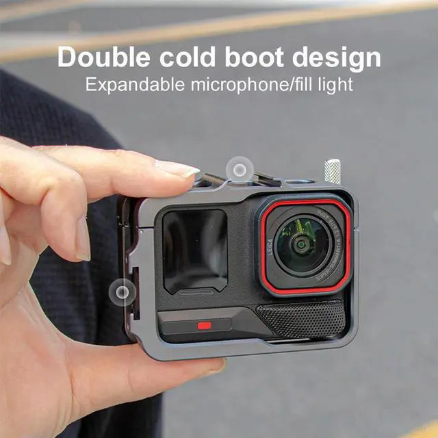Alt view image 6 of 8 - Aluminum Frame Cage with Cold Shoe l Protective Case Camera Cage for Ace Pro 2 for Ace/Ace Pro