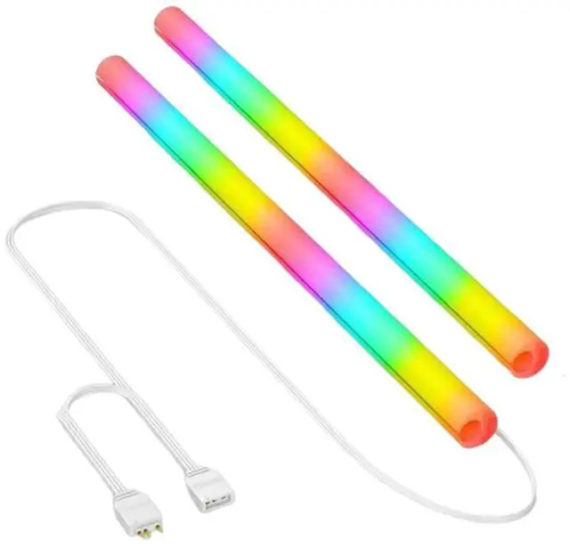 Alt view image 5 of 7 - 2PCS Liquid Water Cooling Light-Emitting Tube Silicone 5V 3Pin ARGB Water Cooling Hose Tube Luminous Sleeve PC Case Decorative