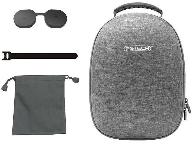 Alt view image 5 of 7 - EVA Protection Hand Bag with Lens Protection Cover Portable Handheld Zipper Bag Double Zipper for PS VR2 Eyeglass VR Accessories