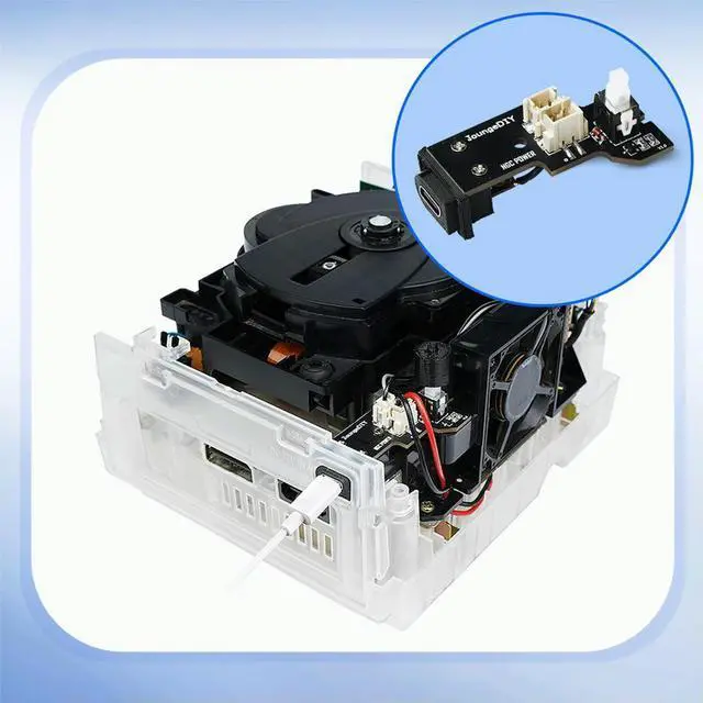 Alt view image 6 of 7 - NGC Game Cube Power Adapter Type-C Port Replace DC/Type C PSU Mod Gamecube PSU Power Board for NGC Game Console DOL-001/101