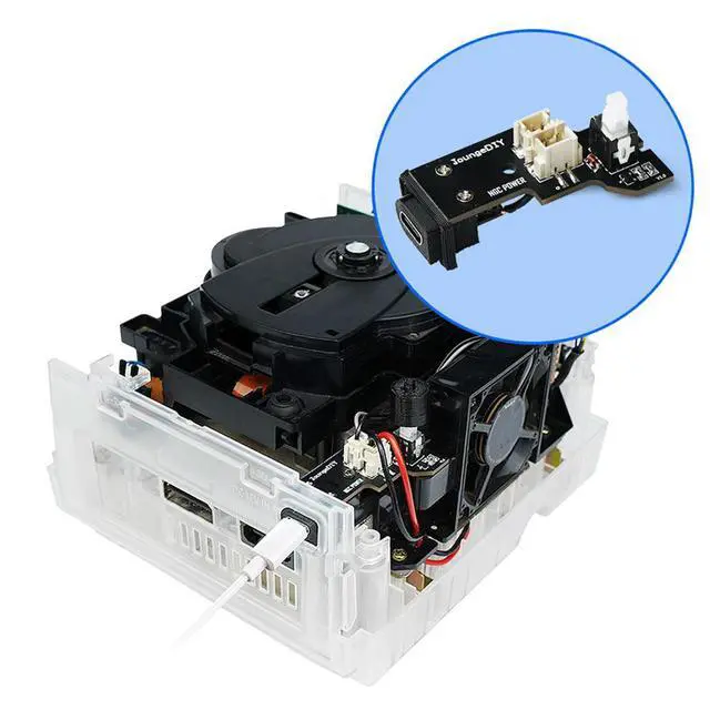 Alt view image 7 of 7 - NGC Game Cube Power Adapter Type-C Port Replace DC/Type C PSU Mod Gamecube PSU Power Board for NGC Game Console DOL-001/101