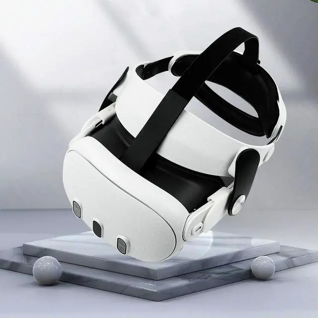 Alt view image 7 of 8 - Adjustable VR Lightweight Replacement Head Strap Reduce Pressure Virtual HeadWear Balance Gravity for Quest 3 VR Headset