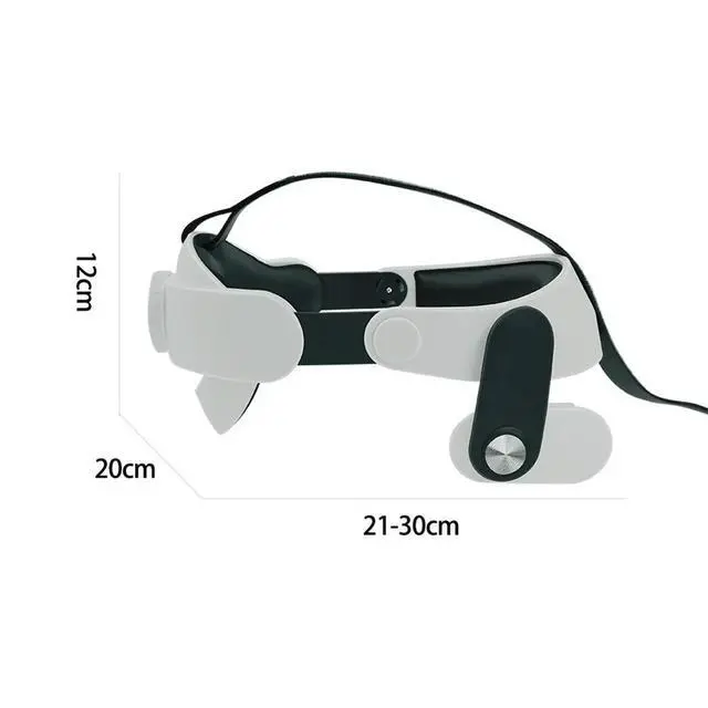Alt view image 8 of 8 - Adjustable VR Lightweight Replacement Head Strap Reduce Pressure Virtual HeadWear Balance Gravity for Quest 3 VR Headset