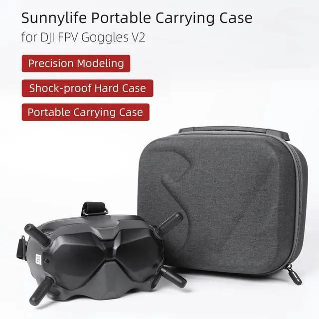 Alt view image 6 of 7 - Electronic Equipment Protective Pack Case Hard Shell Bag Carrying Case for FPV Goggles V2 Protective Box Guard