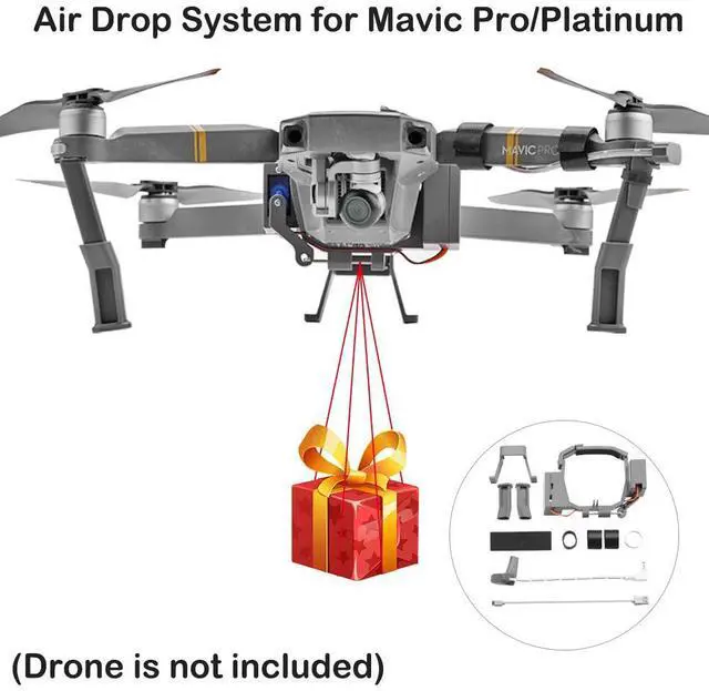 Alt view image 5 of 7 - Air Drop/Throw System for Mavic Pro Platinum Drone Remote Dropping Gift Deliver Life Saver Fishing Bait Ring Sender Kits