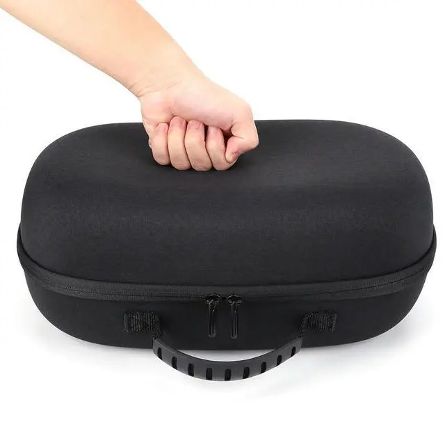 Alt view image 6 of 7 - Carrying Case Bag with Lens Cover Shockproof Portable Bag Mesh Pocket Bag for Quest 3 VR Headset Game Controller