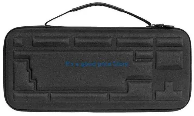 Alt view image 5 of 7 - EVA Keyboard Case Durability For 84 Keyboards With Ergonomic Handle And Zippered Meshed Pocket For Accessories