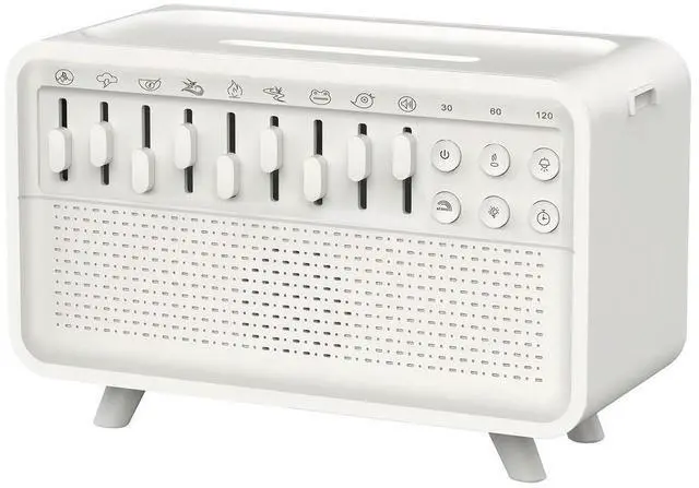 Alt view image 5 of 7 - LED White Noise Speaker Timer Portable BT Speaker Waterless Auto-Off Aroma Diffuser Night Light for Bedroom Living Room Bedside