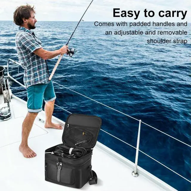 Alt view image 7 of 7 - Carrying Case for Ef Ecoflow River 2 Portable Power Station Bag Protective Case Dustproof Anti-drop with Shoulder Strap & Handle
