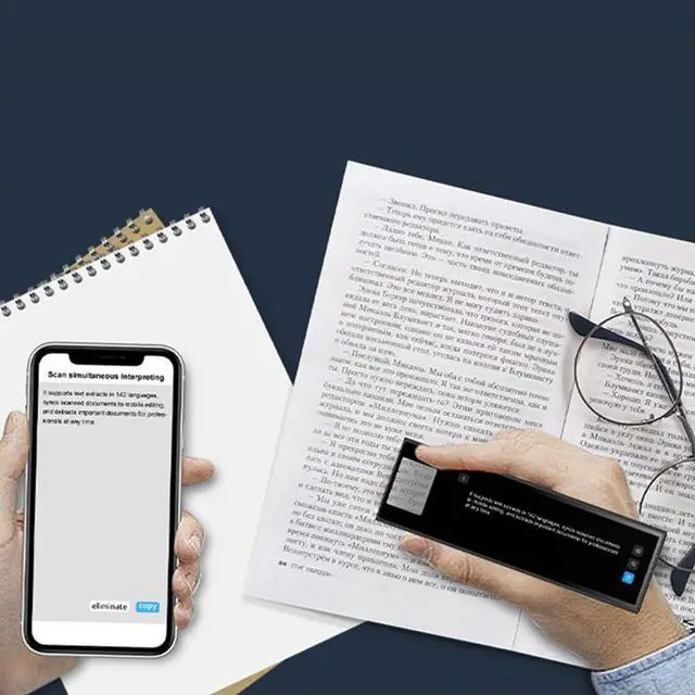 Alt view image 5 of 8 - Multifunction Dictionary Pen 142 Languages Real Time Translator Touch Screen Assistive Reading Pen for Multilingual Translation