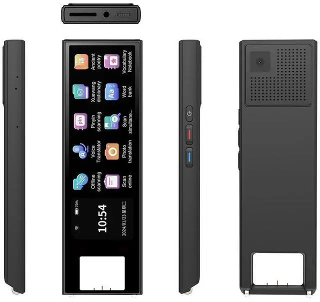 Alt view image 8 of 8 - Multifunction Dictionary Pen 142 Languages Real Time Translator Touch Screen Assistive Reading Pen for Multilingual Translation