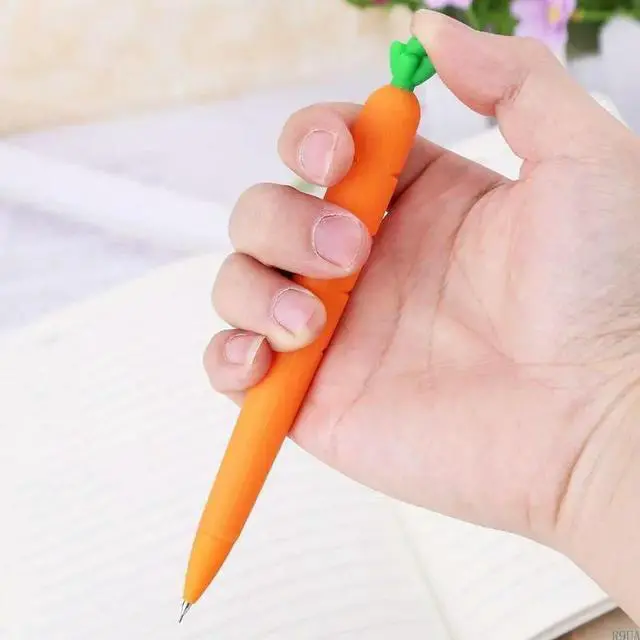 Alt view image 4 of 8 - 0.5mm Carrot Mechanical Pencil Automatic Pen School Supplies Stationery