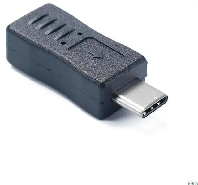 Alt view image 4 of 7 - Mini USB Female to Type-C Male Adapter Support Charging and Data Sync Connector