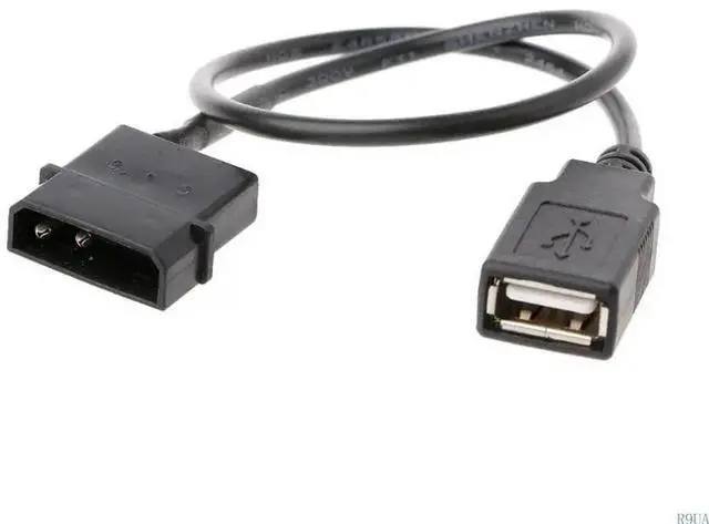 Alt view image 2 of 7 - USB Port to 5V IDE Molex Computer PC Fan Adaptor Connector Cable Cord Wire