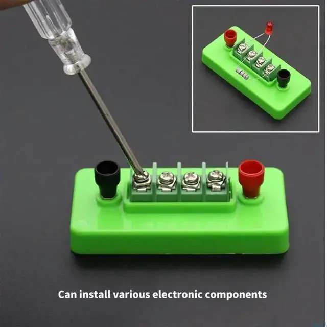 Alt view image 4 of 7 - Science Experiment Kits Wire Barrier Terminal Block Physics Experiment Aid