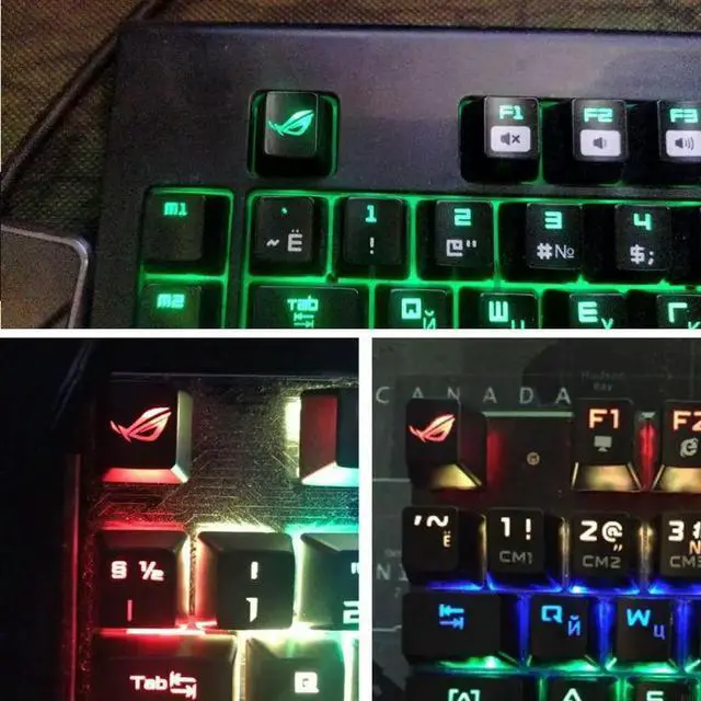 Alt view image 4 of 4 - Mechanical Keyboard Keycaps Replace for Creative Personality Translucent for Key