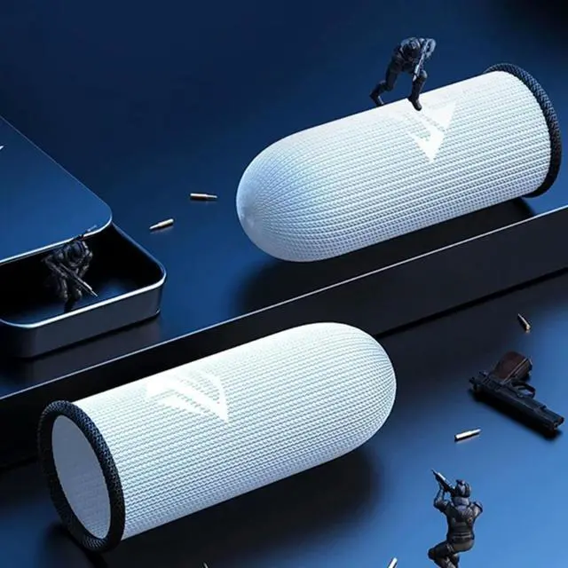 Alt view image 3 of 4 - 2Pairs Game Sweat-Proof Finger Cover Fingertip Gloves for PUBG Game