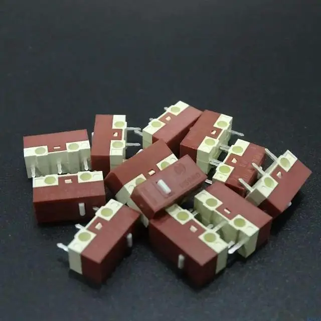 Alt view image 4 of 7 - 8Pcs HUANO Mouse Micro Switch 3Pins 5M Clicks Mice Micro Mute Button