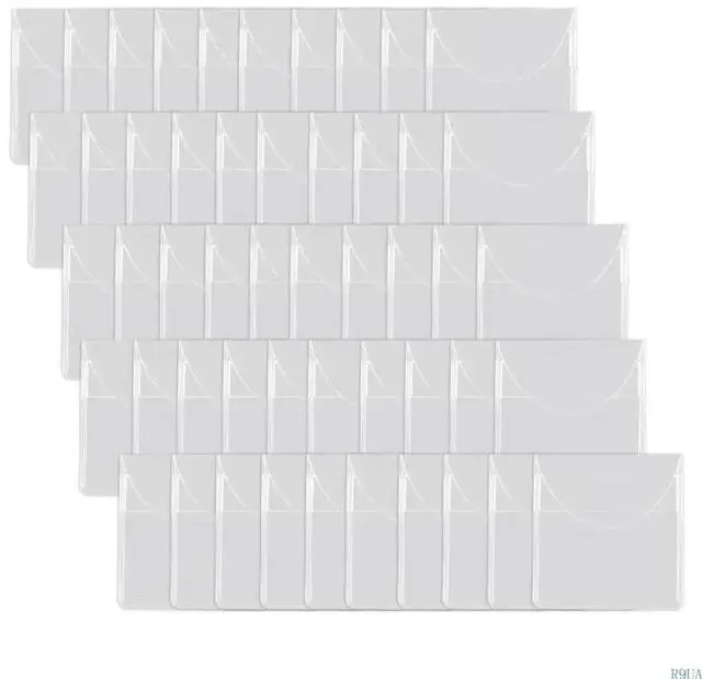 Alt view image 4 of 7 - 50Pcs Coin Coin Protectors Clear Coin Pouches Single Pocket Coin Sleeves