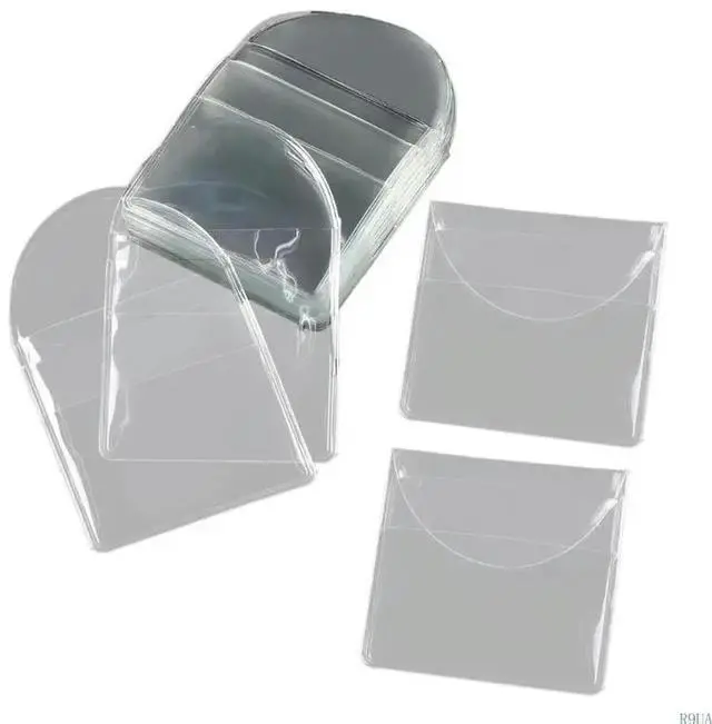 Alt view image 3 of 7 - 50Pcs Coin Coin Protectors Clear Coin Pouches Single Pocket Coin Sleeves