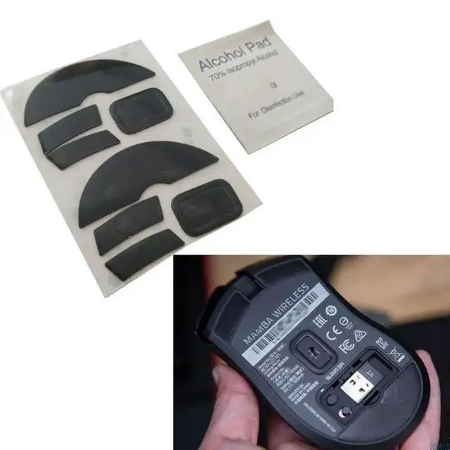 Alt view image 3 of 4 - 2Pcs 0.6mm Thickness Replace Mouse Feet Mouse Skates Wireless Gaming Mouse