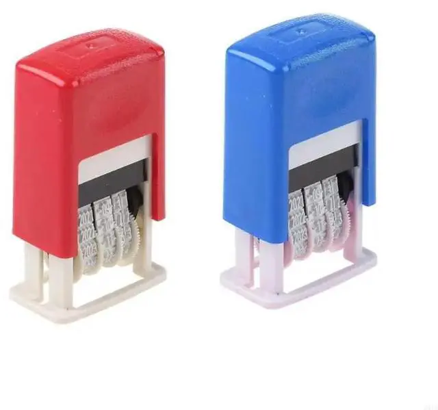 Alt view image 2 of 4 - Handheld Account Date Stamps DIY Stamping Mud Set Mini Self-Inking Stamps For Scrapbooking Office Supplies