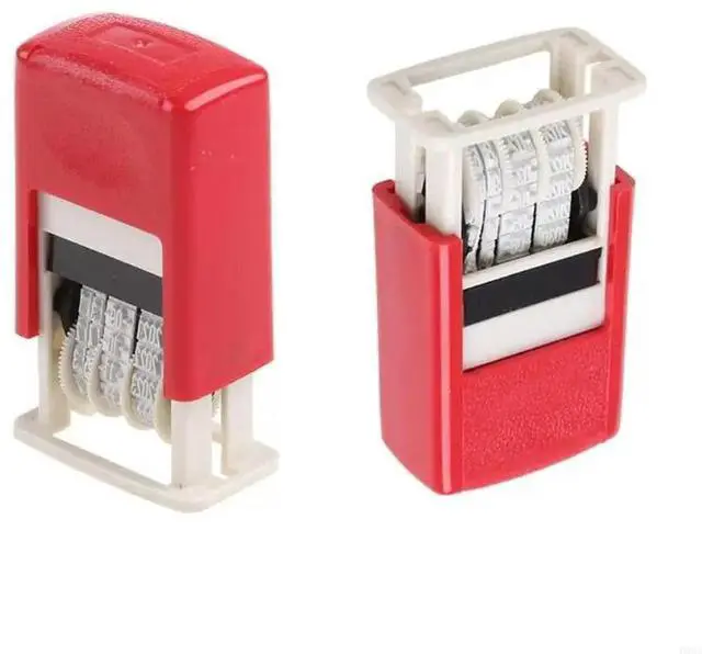 Alt view image 3 of 4 - Handheld Account Date Stamps DIY Stamping Mud Set Mini Self-Inking Stamps For Scrapbooking Office Supplies