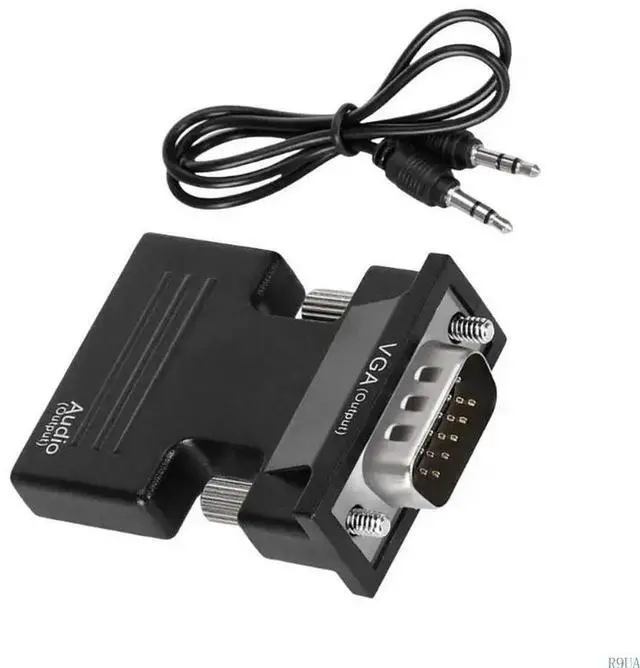 Alt view image 4 of 7 - HDTV To VGA Adapter Converters Sound Output For Laptop PC Monitors Projectors