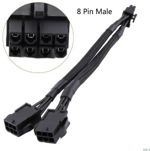 Main image of 6-Pin to 8-Pin Converter Cable Flexible and Durable 18AWG PCIe PCI-E Connector