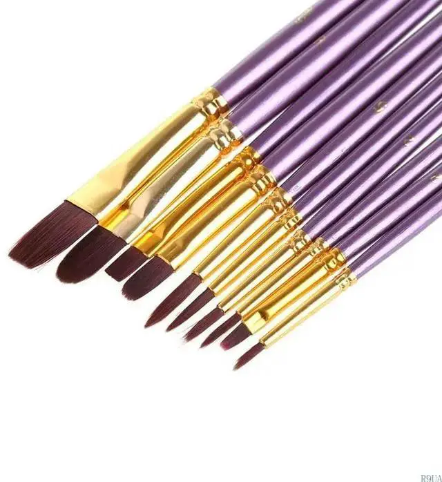 Alt view image 2 of 4 - Watercolor Paint Brush 10pcs/set Children Adults Outdoor Traveling Camping Use