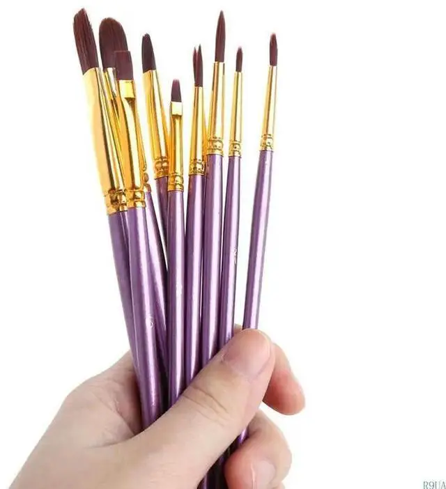 Alt view image 3 of 4 - Watercolor Paint Brush 10pcs/set Children Adults Outdoor Traveling Camping Use