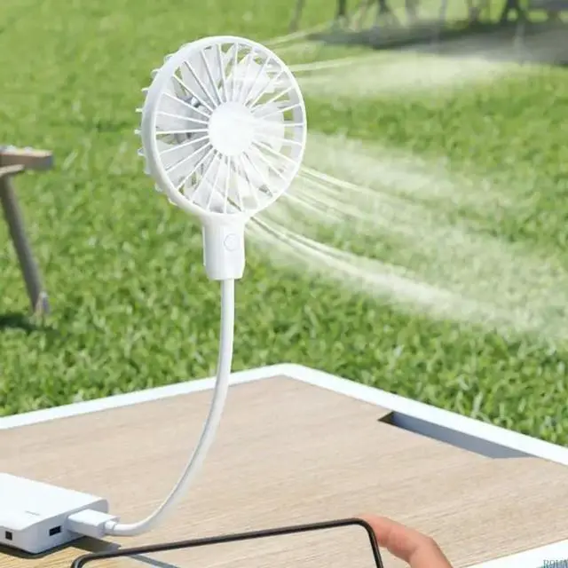 Alt view image 4 of 4 - Space Efficient USB Fan Flexible Neck For Computer Setups Office Desk Accessory