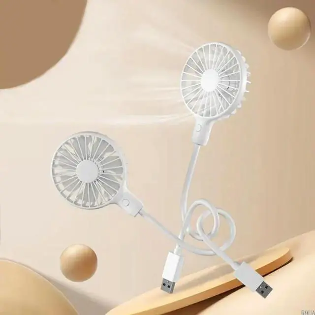 Alt view image 2 of 4 - Space Efficient USB Fan Flexible Neck For Computer Setups Office Desk Accessory